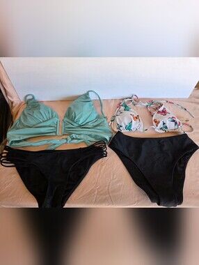 Bundle- 2 Women's Bikinis, Mismatched. Size Medium